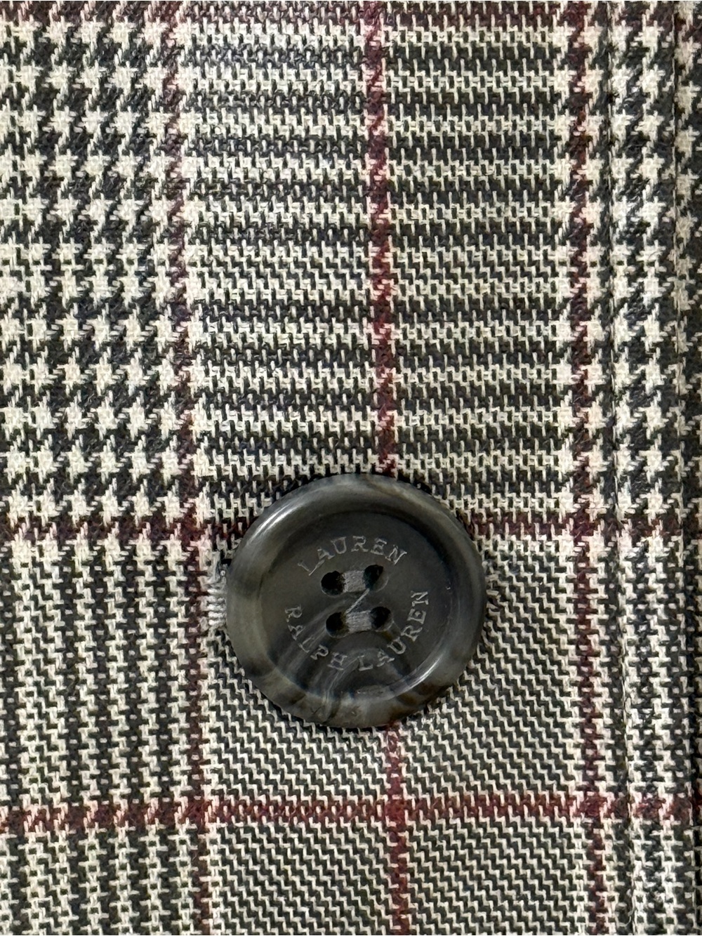 Lauren Ralph Lauren Grey Plaid Hooded Rain Shell Trench Coat XL - Picture 3 of 13